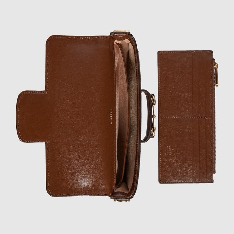 752002.92TCG.8563.013.100.0000.Light Gucci Horsebit 1955 mini bag